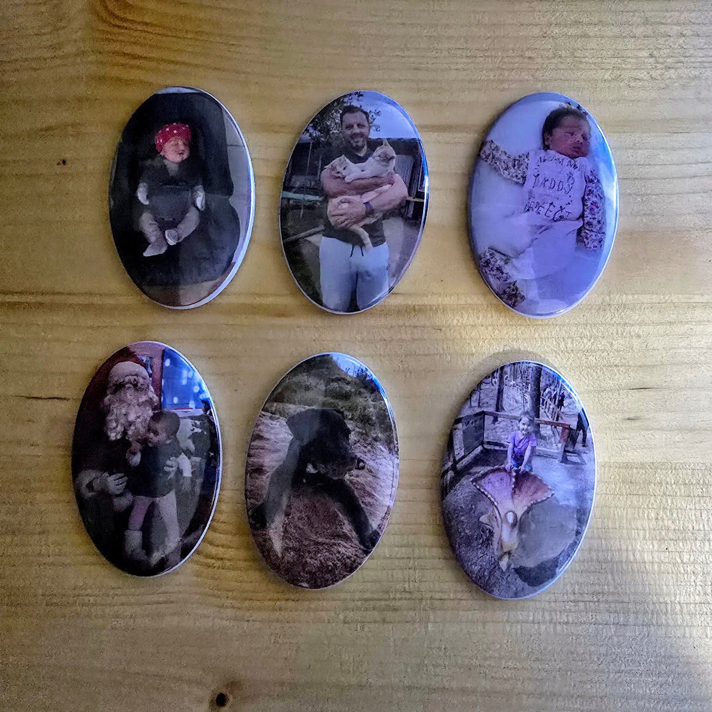 Magneti ovali personalizati 45x65 mm - Set 8 magneti